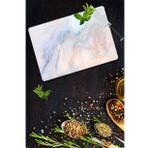 Dekoratif Cam Kesme Tahtası 30cm x 40cm Ezgi Mermer Görünümlü