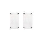 Dekoratif Cam Ocak Koruyucu ve Kesim Tablası Sarı Karanfil 60cm x 52cm 2 Parça, 4'lü Ocaklar