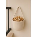 Dekoratif Çok Amaçlı Sepet Mandal Organizer 15X15 Cm, Ekru - Seçenek 1 - Amber