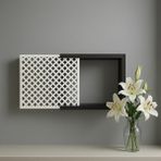 Dekoratif Duvara Asılabilir Sigorta ve Modem-Wifi Saklama Kutusu 25X35 cm Derinlik 11 cm - Siyah