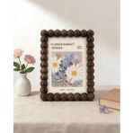 Dekoratif Fotoğraf Çerçevesi Koleksiyonu - Doğal Ahşap ve Metal Seçenekli, Modern Masaüstü ve Duvar Çerçevesi (Bubble 10X15 CM)