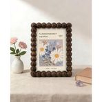 Dekoratif Fotoğraf Çerçevesi Koleksiyonu - Doğal Ahşap ve Metal Seçenekli, Modern Masaüstü ve Duvar Çerçevesi (Bubble 10X15 CM)