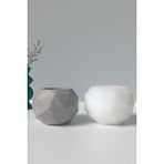 Dekoratif Geometrik Beton Saksı Silikon Kalıp M1 - 1 Adet