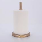 Dekoratif Kağıt Havluluk – Modern Banyo ve Mutfak Kağıt Havlu Tutucu, Dikey Organizer (Vizon-Altın)