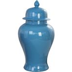Dekoratif Kavanoz Zencefil Kavanozu Vazo Dekor Basit Seramik Zencefil Kavanozu Vazo Kapaklı Mavi Büyük Çin Antika Porselen Kavanozlar Kapaklı Zencefil Kavanozları, A-18.5 * 35cm,A-18.5 * 35cm