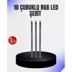 Dekoratif Led Meteor Işık 10 Lu Çubuk Seti