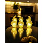 Dekoratif led mum - 3 model 6 lı led ışık mumluk aksesuar