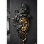 Dekoratif Maske Pano Duvar Heykel 53x26cm