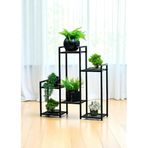 Dekoratif Metal 6 Raflı Saksılık Katlı Dikey Saksı Standı Çiçeklik Bahçe Ve Balkon Dekoru Garden