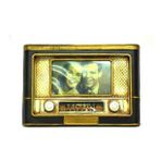 Dekoratif Metal Çerçeve Radyo Vintage Dekoratif Ev Ofis Hediyelik
