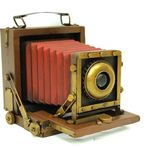 Dekoratif Metal Fotoğraf Makinesi Obje Biblo Vintage Hediyelik