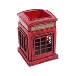 Dekoratif Metal Londra Telefon Kulübesi Kalemlik Vintage Hediyelik - Renkli - 1