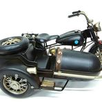 Dekoratif Metal Motosiklet Sepetli Biblo Dekoratif Hediyelik