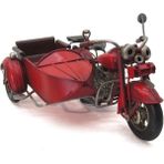 Dekoratif Metal Motosiklet Sepetli Vintage Dekoratif Hediyelik - Çok Renkli - standart