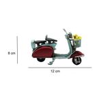 Dekoratif Metal Scooter Önü Sepetli Knm-C1648