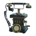 Dekoratif Metal Telefon Kumbaralı