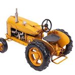 Dekoratif Metal Traktör Sarı Renk 0604E-173