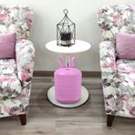 Dekoratif Metal Tüp Kumbara Boy 42 cm En 26 cm Pembe Renk Kilitli Kumbara Şifreli Kilitli