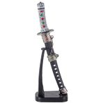 Dekoratif Mini Katana Samurai Zarf Açacağı – Japon Stili Masaüstü Süs Kılıcı, Kaideli Koleksiyonluk Ofis Aksesuarı, Metal Görünümlü Mini Kılıç, Anime & Oyun Temalı Şık Hediyelik Obje (20 cm)