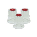 Dekoratif Mumluk Tealight Mumluk Şamdan Mumluk 3 Lü Şamdan Model 39 8682874834381