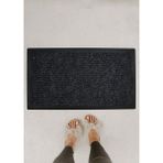 Dekoratif Nem Alıcı Toz Alıcı Siyah Kapı Önü Paspası 462703 - 45 x 70 cm