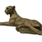 Dekoratif Oturan Leopar Heykeli Biblo