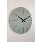 Dekoratif Özel Tasarım Ahşap El Yapımı Duvar Saati 34 X 34 Cm Minimalist Ihlamur Yeşili