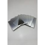 Dekoratif Pleksi Ayna (Kendinden Yapışkanlı) 20X20 4 Adet - (Cam Ayna Görevi Görmez) - Gümüş