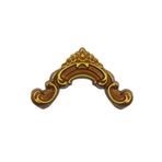 Dekoratif Poliüretan 2.5 CM Uyumlu Duvar Çıtası Köşe Motifi (SET 114) KAHVE ALTIN 20 x 10