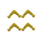 Dekoratif Poliüretan 4 CM Uyumlu Duvar Çıtası 4LÜ Köşe Motifi (SET 111-4) ALTIN 20 x 10