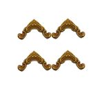Dekoratif Poliüretan 4 CM Uyumlu Duvar Çıtası 4LÜ Köşe Motifi (SET 111-4) KAHVE ALTIN 20 x 10