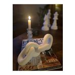 Dekoratif Polyester Zincir Biblo Beyaz