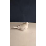 Dekoratif Porselen Kuş Figürü, Beyaz, Taş Süslemeli, Uzak Doğu Tarzı, Ev Dekorasyonu için, 15x7.5x8.5 cm