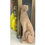 Dekoratif Puma Leopar Çita Biblo 70 cm GOLD RENKLİ