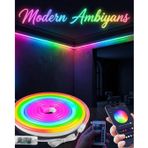 Dekoratif Rgb Led Şerit Neon Işık 3 Metre Su Geçirmez Uzaktan Kumandalı Ortam Aydınlatması FRTKGT25DYMUCZZZ3MTVLEDİ-3