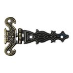 Dekoratif, Sac Tek Kuyruklu Menteşe - 40X68 Mm, Küçük, Antik, 1 Adet - Lisinya
