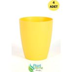 Dekoratif Sarı Orkide Saksısı - 4 Adet Set Fiyatlı -12 Pot Üretim Saksısına Uygun Kaliteli Ürün