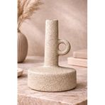 Dekoratif Seramik Obje El Yapımı Modern Ev Dekoru, Minimalist Masa & Konsol Aksesuarı, 15×19 cm – Column