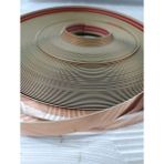 Dekoratif Şerit Ayna Pleksi 2 cm Genişlik Duvar Kaplama Süsü ( Yapışkanlı ) - 1 Metre - Bronz (Rose)