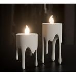dekoratif tealight mumluk Floating dripping candle – LED tealight holder