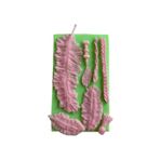 Dekoratif Tüyler Şeklinde Silikon Şeker Hamuru Ve Sabun Kalıbı 15,5x5x1 Cm dop13678428igo