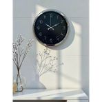 Dekoratif Ve 40 Cm Krom Metal Duvar Saati