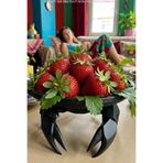 Dekoratif Yengeç Pratik Ev Gereçleri Plastik Siyah Sunum Tabak 17 X 17Cm Siyah 16 x 16