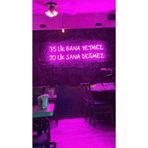 Dekoraven 35 Lik Bana Yetmez 70 Lik Sana Değmez Yazılı Neon Led Tabela, yetmezrvn120pk