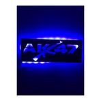 dekoraven Ak-47 Led Işıklı Tablo Mavi 53x20 cm, ak47