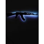 dekoraven Ak47 Silah Led Işıklı Tablo beyaz