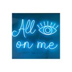 dekoraven All On Me Yazılı Neon Led Tabela Dekoratif Aydınlatma 50X32 Cm Turkuaz, allonmew