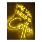 dekoraven All You Need Is Coffee Neon Led Tabela, allyoucof