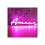dekoraven Amour Neon Tabela Neon Yazı Dekoratif Aydınlatma Ve Gece Lambası Pembe 70x27cm, amourneon2
