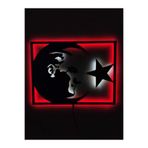 dekoraven Atatürk Dekoratif Led Işıklı Ahşap Tablo 55x35 cm, atatürkay